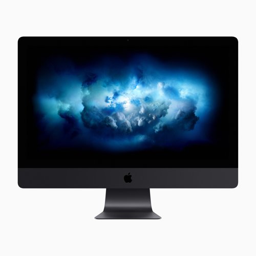 Apple iMac Pro 27" (2017), vue de face et de dos