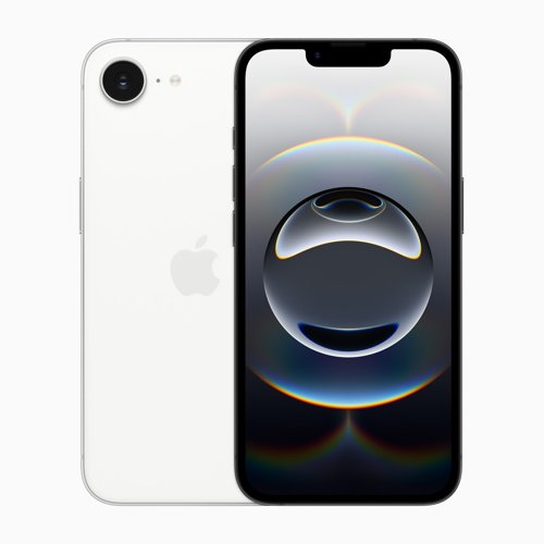 Apple iPhone 16e, vue de face et de dos