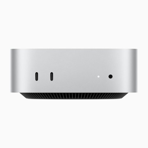 Apple Mac mini M4 / M4 Pro (2024), vue de face et de dos