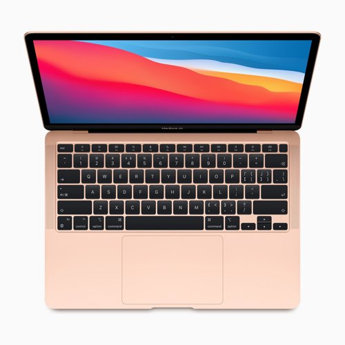 Apple MacBook Air 13" M1 (2020), voor- en achterkant
