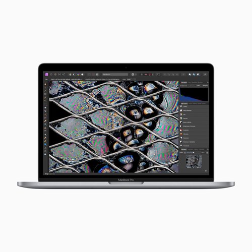 Apple MacBook Pro 13" M2 (2022), voor- en achterkant