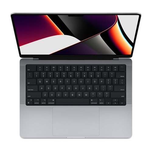 Apple MacBook Pro 14" M1 Pro / M1 Max (2021), voor- en achterkant