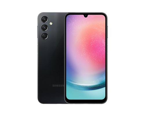 Samsung Galaxy A24, front and back