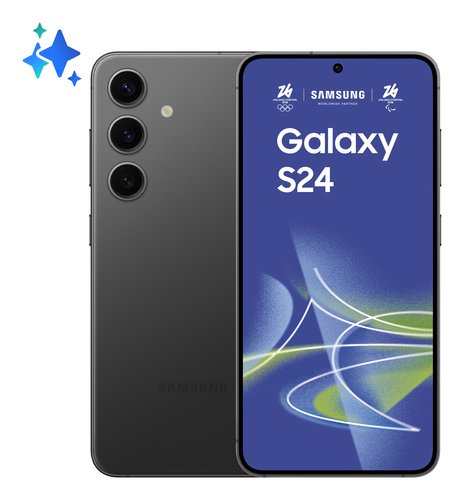 Samsung Galaxy S24, front and back