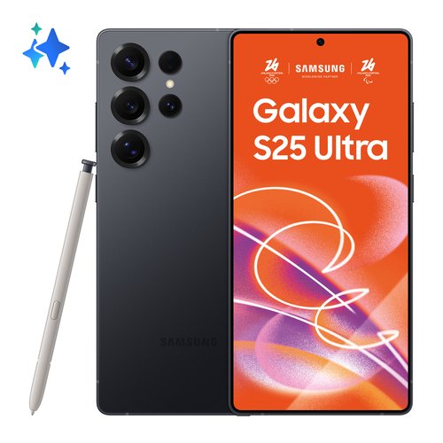 Samsung Galaxy S25 Ultra, front and back
