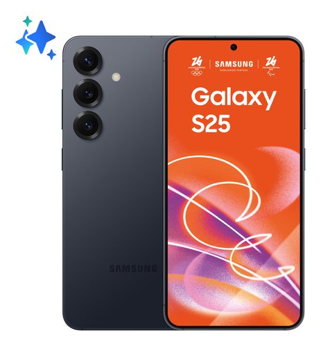 Samsung Galaxy S25, vue de face et de dos