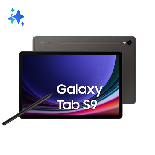 Samsung Galaxy Tab S9, front and back