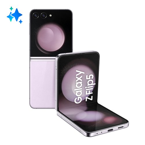 Samsung Galaxy Z Flip5, vue de face et de dos