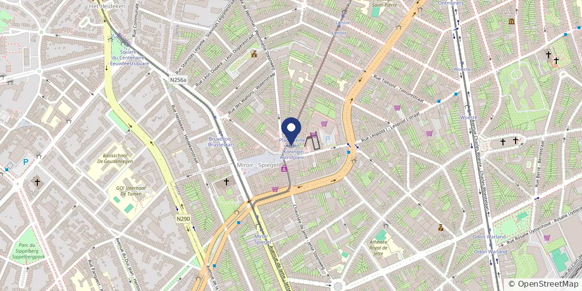 Map: Jette store