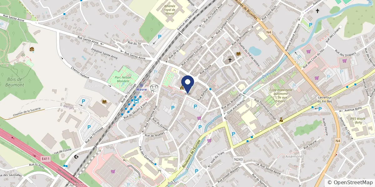 Map: Wavre store