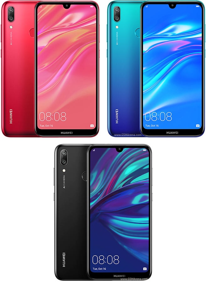 2 Pezzi Vetro Fotocamera Posteriore Per Huawei Y7 2019 Con Kit Riparazione – Sostituzione Lente HD